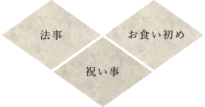 法事祝い事お食い初め