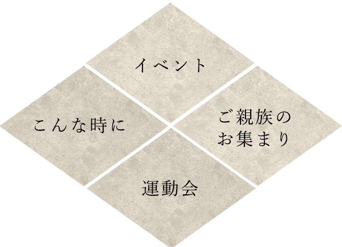 イベント運動会ご親族のお集まり